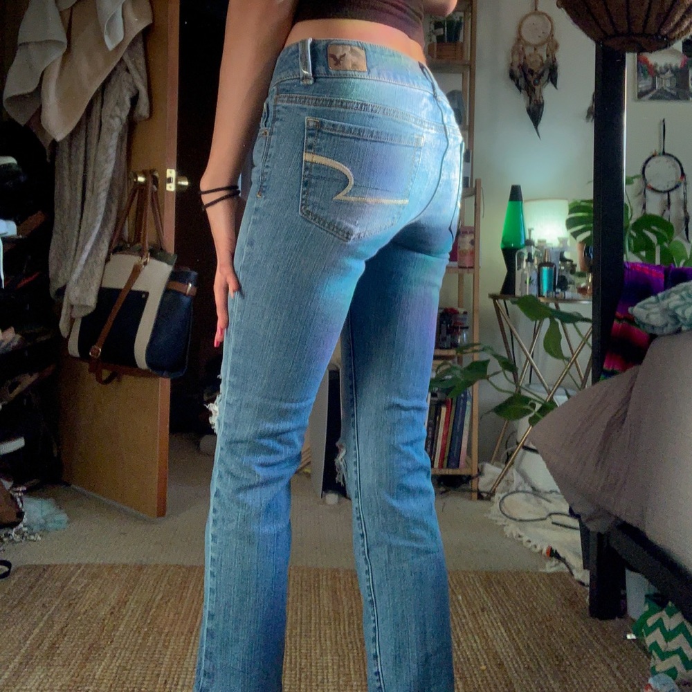 American eagle YK2 distress jeans!